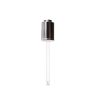 Shiny Silver Push Down Button Dropper with 101mm Curved Round Pipette 20-400
