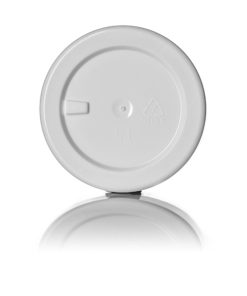 White PP/PS plastic double wall straight base jar 1/2 oz with 48-400 neck finish