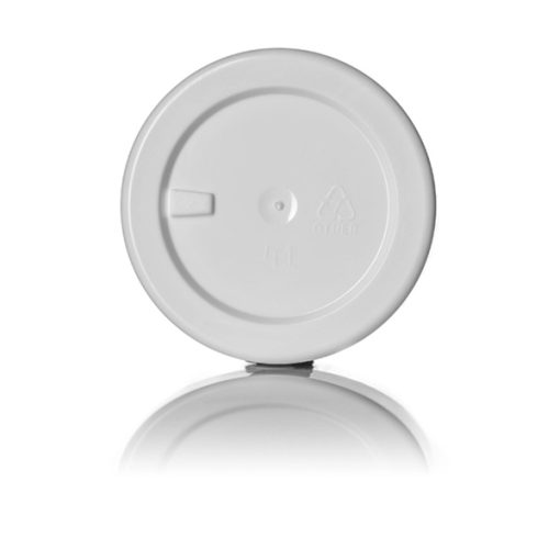 White PP/PS plastic double wall straight base jar 1/2 oz with 48-400 neck finish
