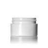 White PP/PS plastic double wall straight base jar 1/2 oz with 48-400 neck finish