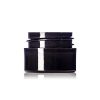1/4 oz black PP plastic double wall straight base jar with 33-400 neck finish
