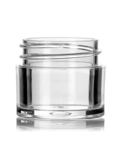 1/4 oz clear PS plastic thick wall jar