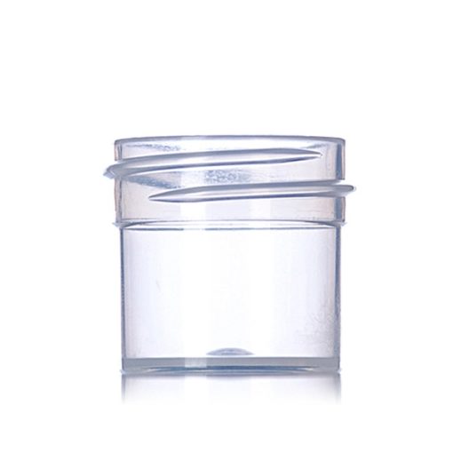 1/4 oz natural-colored PP plastic single wall jar with 33-400 neck finish