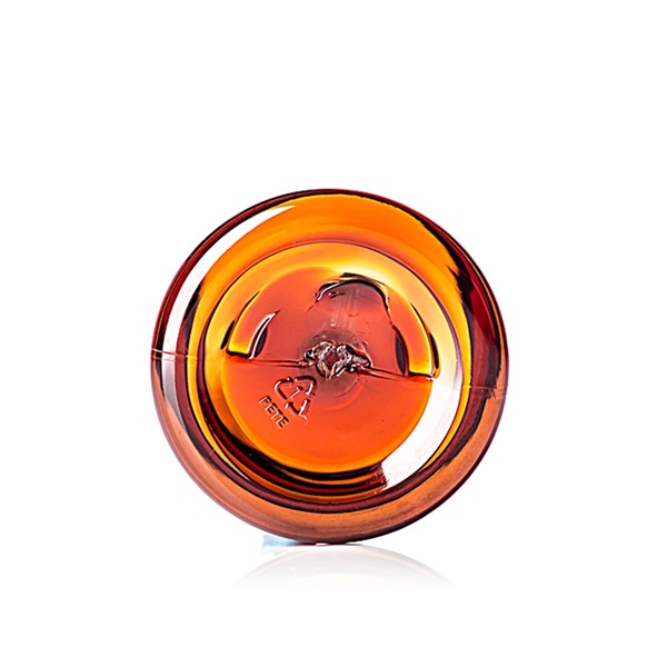 1 oz amber PET plastic single wall UV protection jar with 38-400 neck finish