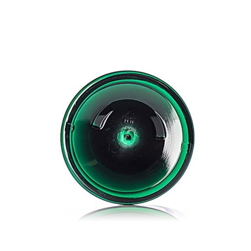 16 oz green PET plastic single wall jar with 89-400 neck finish