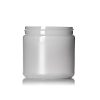 16 oz natural-colored HDPE plastic single wall jar with 89-400 neck finish