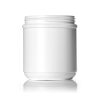 19 oz white HDPE plastic wide-mouth container with 89-400 neck finish