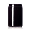 25 oz dark amber PET plastic single wall jar with 89-400 neck finish
