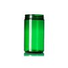 32 oz green PET plastic single wall jar with 89-400 neck finish