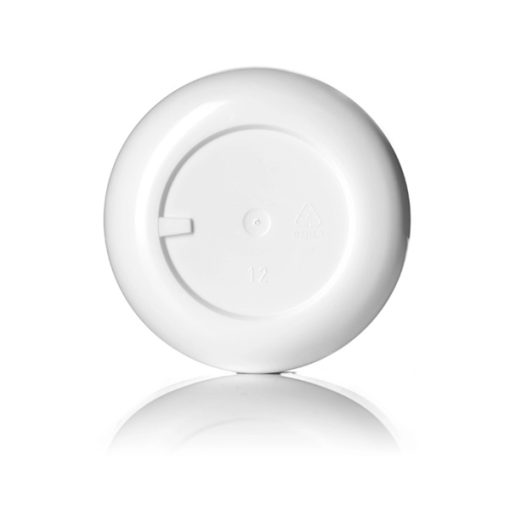 4 oz white PP/PS plastic double wall round base jar with 70-400 neck finish