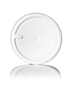 4 oz white PP plastic single wall jar with 58-400 neck finish