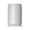 70 oz white HDPE plastic single wall canister with 120mm neck finish