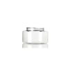 8 oz clear PET plastic single wall oval jar with 70-400 neck finish