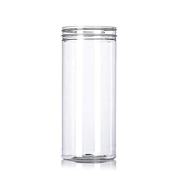80 oz clear PET plastic jerky canister with 110-400 neck finish