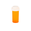 Amber Reversible Vials with Vet Caps 13 Dram