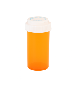 Amber Reversible Vials with Vet Caps 16 Dram