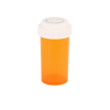 Amber Reversible Vials with Vet Caps 20 Dram
