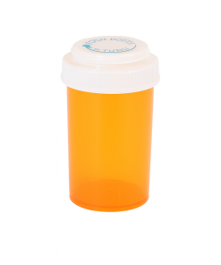 Amber Reversible Vials with Vet Caps 40 Dram