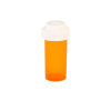 Amber Reversible Vials with Vet Caps 8 Dram