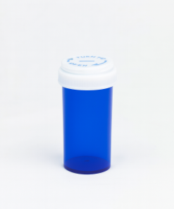 Blue Reversible Vials with Vet Caps 20 Dram