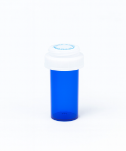 Blue Reversible Vials with Vet Caps 8 Dram