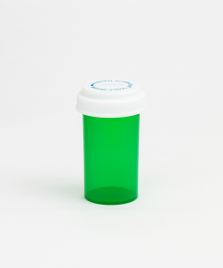 Green Reversible Vials with Vet Caps 13 Dram