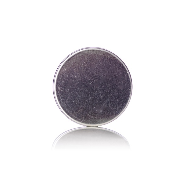 1 oz silver steel flat tin with slip cover lid - 800 Tin/Case - Image 3