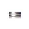 1 oz silver steel flat tin with slip cover lid