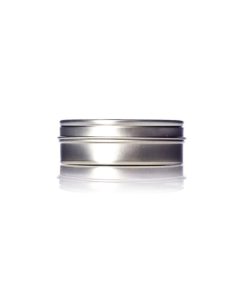 2 oz silver steel flat tin