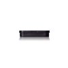 black steel rectangular tin with slip on cover lid