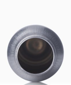 4 oz silver aluminum bullet round bottle with 24-410 neck finish