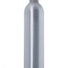 8 oz silver aluminum bullet round bottle