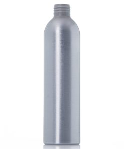 8 oz silver aluminum bullet round bottle