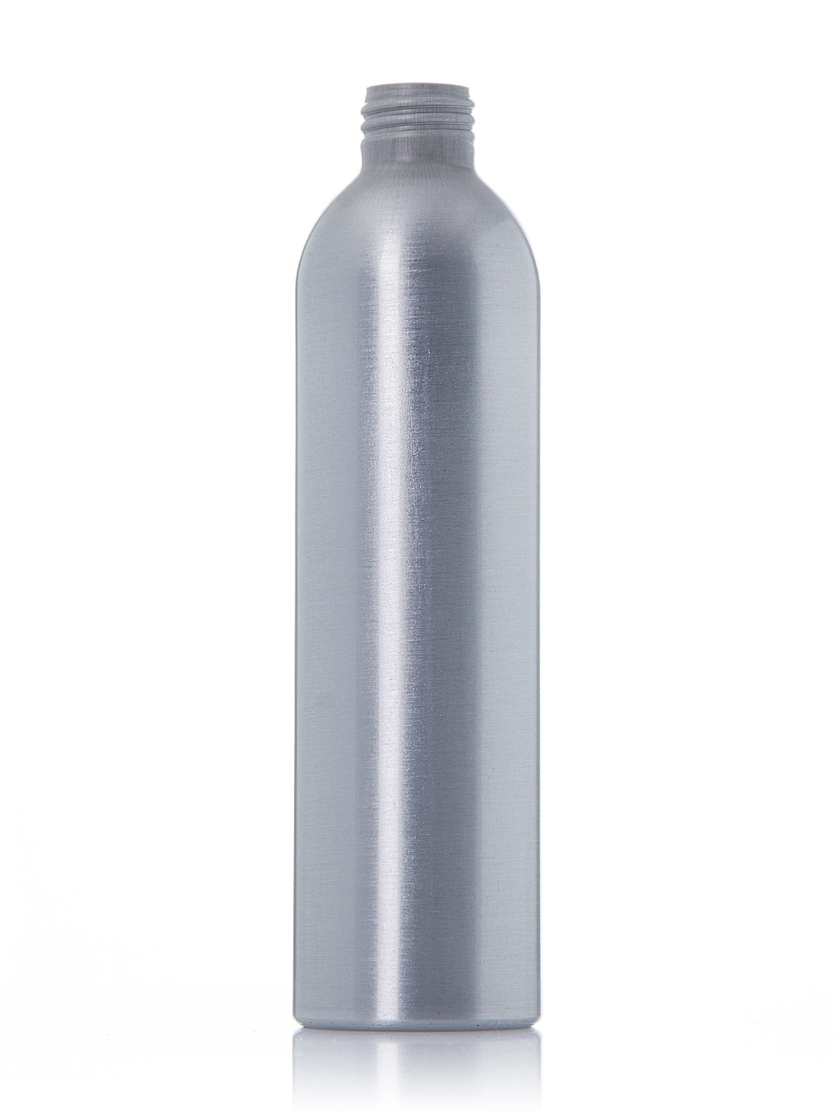8 oz silver aluminum bullet round bottle