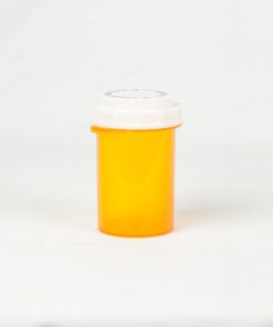 Amber Child Resistant Thumb Tab Vials with Vet Caps 30 Dram
