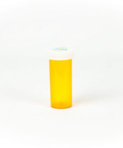 Amber Push-N-Turn Vials with Vet Caps 8 Dram