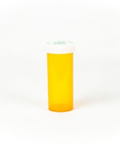 Amber Push-N-Turn Vials with Vet Caps 16 Dram