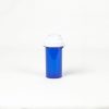 Blue Child Resistant Thumb Tab Vials with Vet Caps 10 Dram