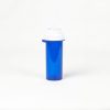Blue Child Resistant Thumb Tab Vials with Vet Caps 13 Dram