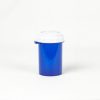 Blue Child Resistant Thumb Tab Vials with Vet Caps 30 Dram