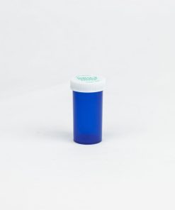 Blue Push-N-Turn Vials with Vet Caps 13 Dram