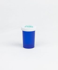 Blue Push-N-Turn Vials with Vet Caps 20 Dram