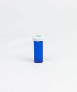 Blue Push-N-Turn Vials with Vet Caps 6 Dram