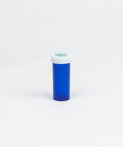 Blue Push-N-Turn Vials with Vet Caps 8 Dram