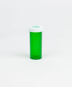 Green Child Resistant Push-N-Turn Vials with Vet Caps 16 Dram