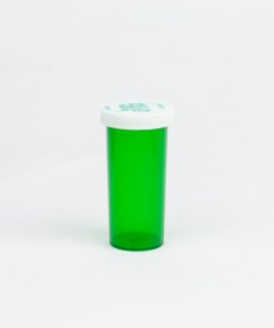 Green Child Resistant Push-N-Turn Vials with Vet Caps 30 Dram