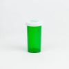 Green Child Resistant Push-N-Turn Vials with Vet Caps 40 Dram