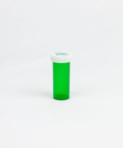 Green Child Resistant Push-N-Turn Vials with Vet Caps 8 Dram